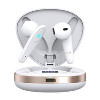 Słuchawki Bezprzewodowe X19 Powerbank Douszne Sportowe - Białe