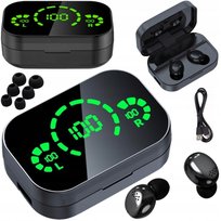 Słuchawki Bezprzewodowe Yd04 Douszne Sportowe Gamingowe Powerbank