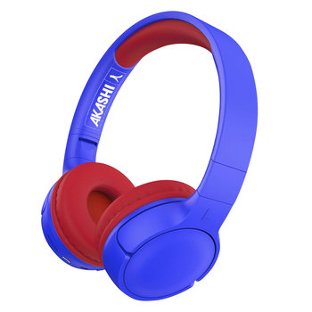 Słuchawki Bluetooth 5.1 Dla Dzieci 8 Godzin Autonomii Składane Akashi Niebiesko-Czerwone - Akashi