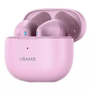 Słuchawki Bluetooth 5.2 USAMS TWS NX10 Series Dual mic bezprzewodowe różowy/pink BHUNX03 - Inny producent