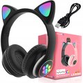 Słuchawki Dla Dzieci Bluetooth Led Rgb Kocie Uszy Lx-B39A