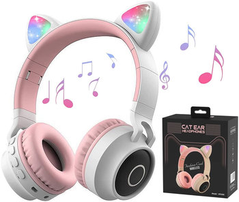 Słuchawki Dla Dzieci Bluetooth Led Rgb Kocie Uszy - Inny producent