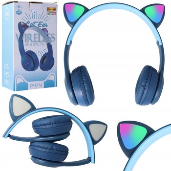 Słuchawki Dla Dzieci Kocie Uszy Bezprzewodowe Rgb P47M Nowy Kolor Prezent - Inny producent