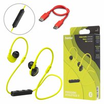 Słuchawki dokanałowe Hama Freedom Athletics II żółte