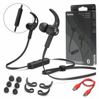 Słuchawki dokanałowe Hama Freedom Run II czarne