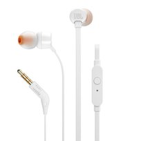 Słuchawki dokanałowe JBL T110, białe