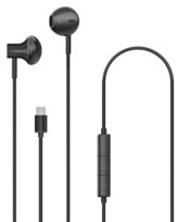 Słuchawki Douszne Przewodowe USB-C Regulacja Głośności Pilot Mikrofon Bass