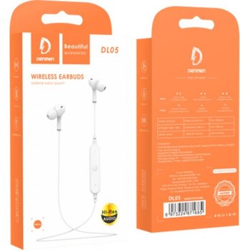Słuchawki Douszne Stereo Bluetooth Denmen Dl05 Czarne Kanałowe - Inny producent