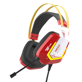 Słuchawki gamingowe Dareu EH732 USB RGB (czerwone) - Dareu