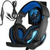 Słuchawki Gamingowe Dla Graczy Pc Z Mikrofonem Usb Jack
