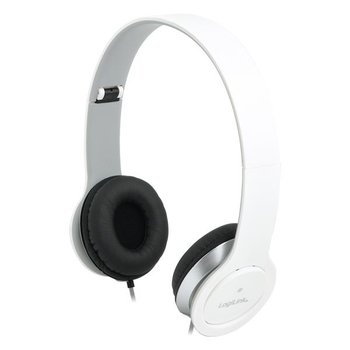 Słuchawki LOGILINK High Quality z mikrofonem, białe - LogiLink