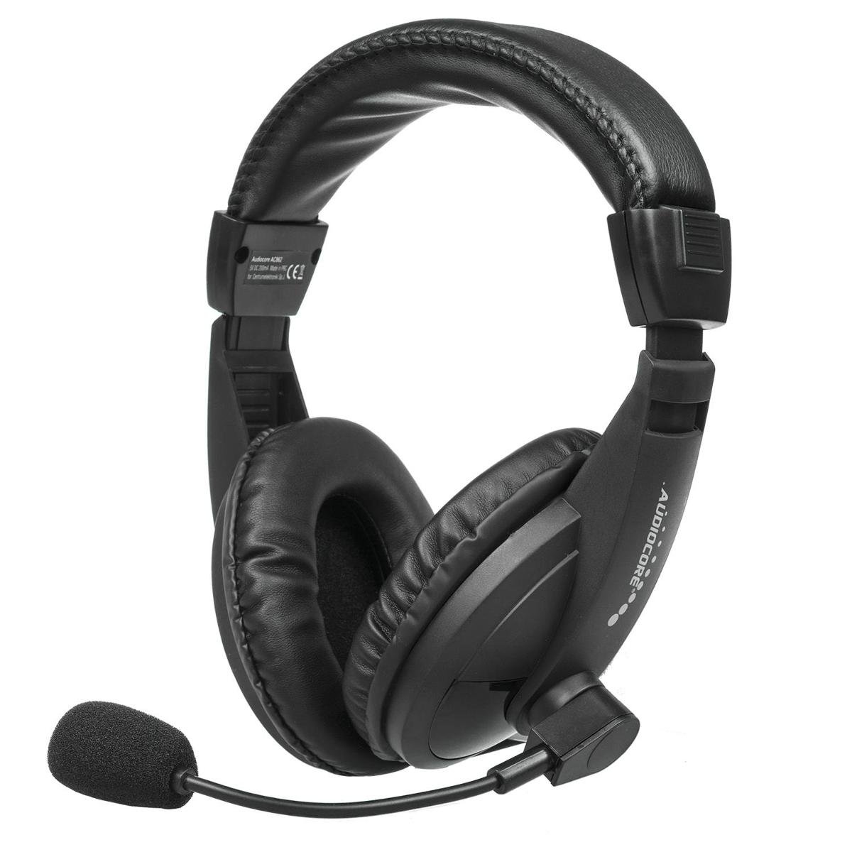 Słuchawki nauszne z mikrofonem, Audiocore, USB AC862