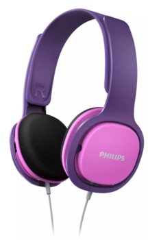 Słuchawki PHILIPS Kids, SHK2000PK, fioletowe - Philips