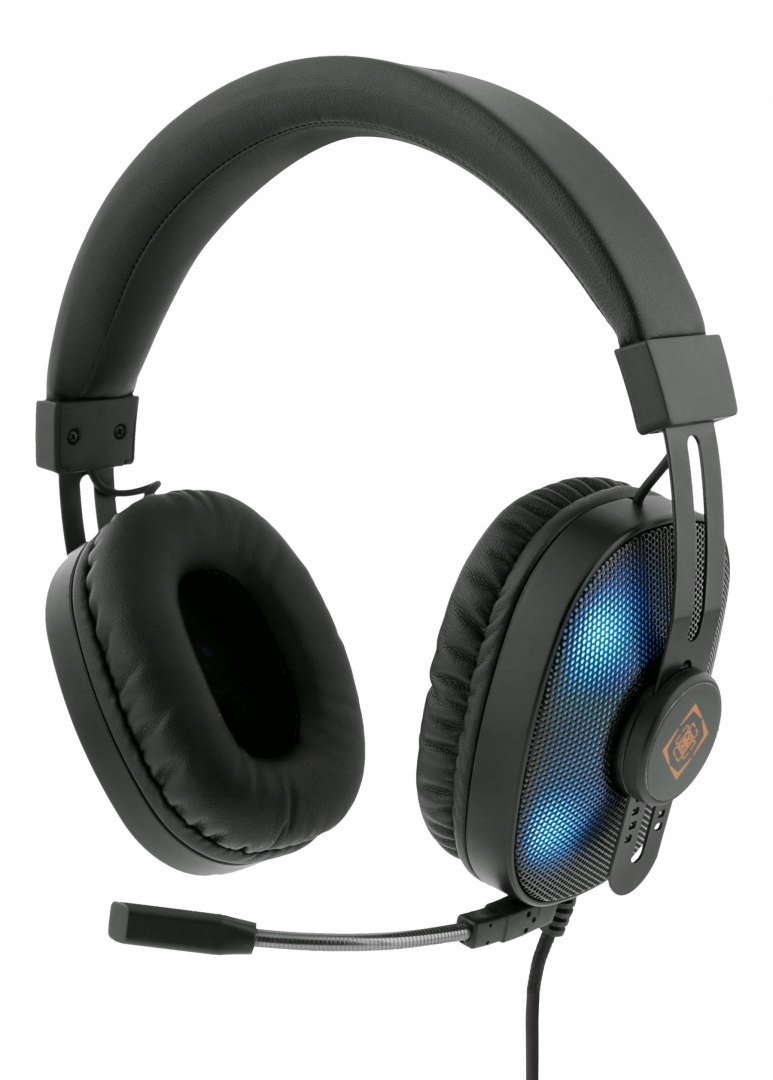 Słuchawki przewodowe gaming mikrofon podświetlenie () - DELTACO | Gry i  programy Sklep