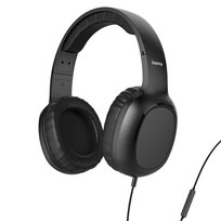 Słuchawki przewodowe Hama Fun II on-ear z mikrofonem jack 3,5 mm, czarne