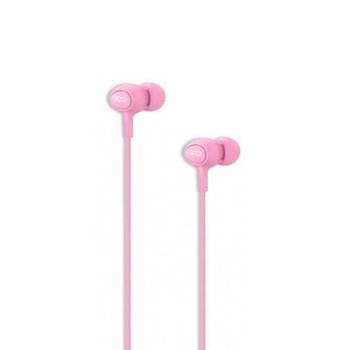 Słuchawki przewodowe XO S6, jack 3.5mm, różowa - XO