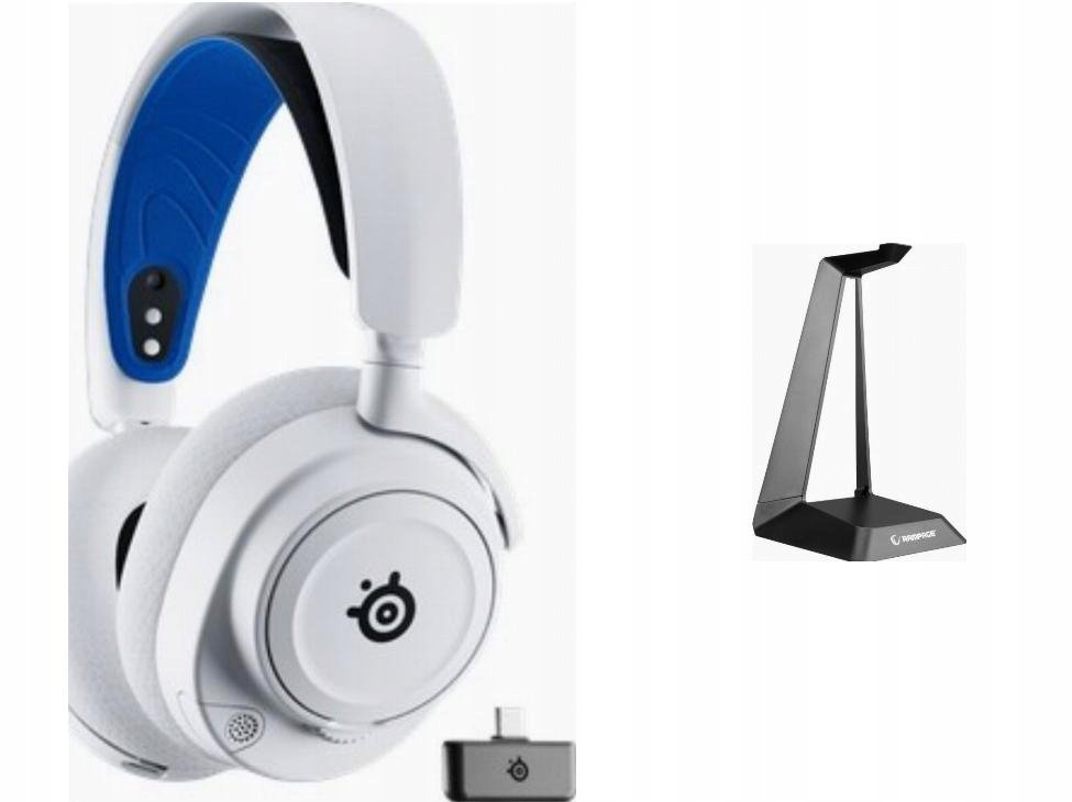 SŁUCHAWKI SteelSeries Arctis Nova 7P Białe + STOJAK