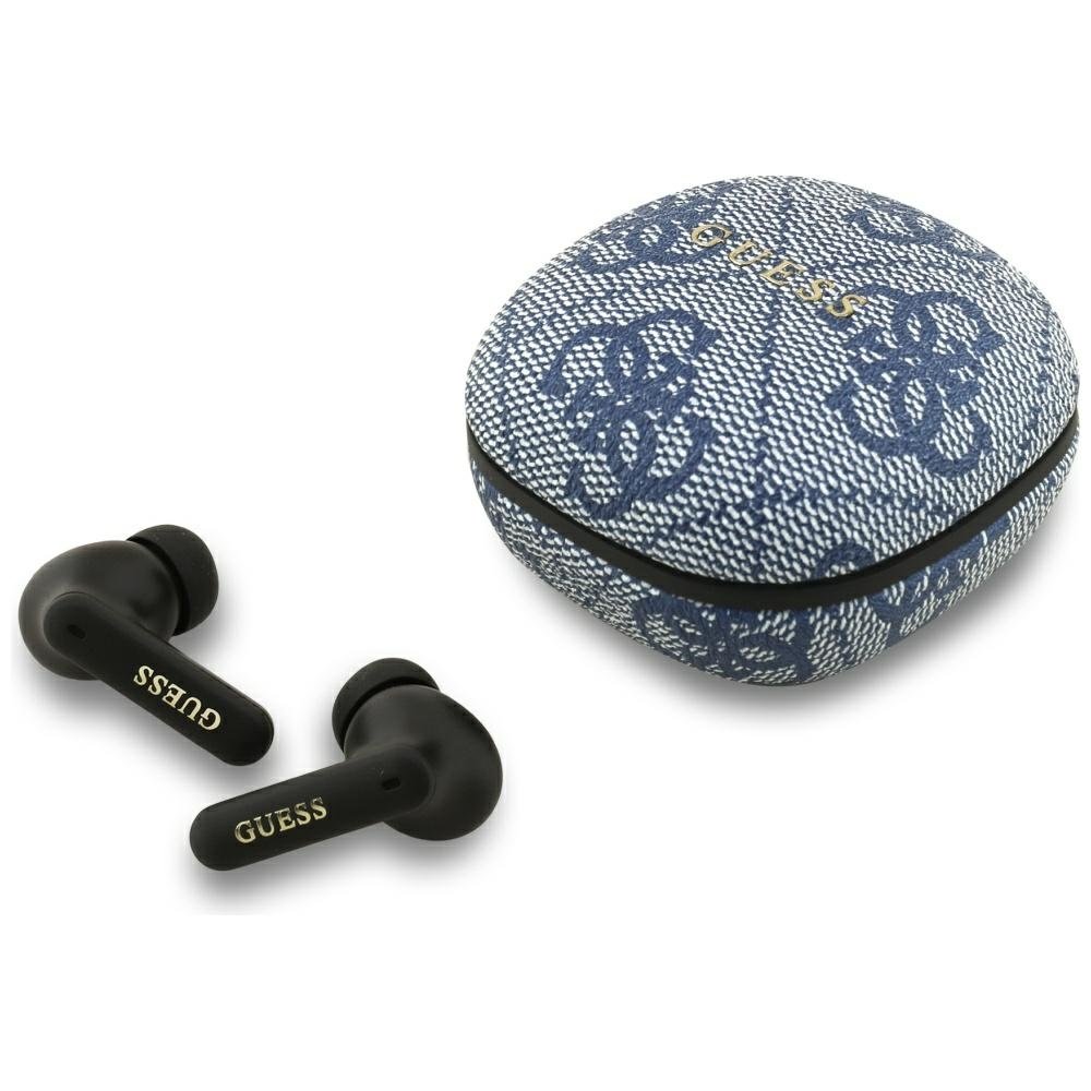 Guess Bluetooth Headphones - ENC - PU Leather - 4G Classic Logo - Zwart