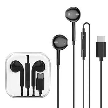 Słuchawki Uniwersalne Vega Colors Typ-C Box Czarne Typu-C New Chip (Sam S21) - Inny producent