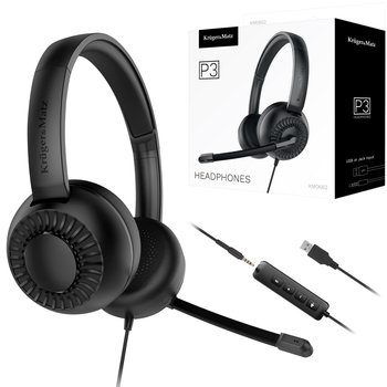 Słuchawki z mikrofonem USB szkoleniowe gamingowe Kruger&Matz P3 - Krüger&Matz