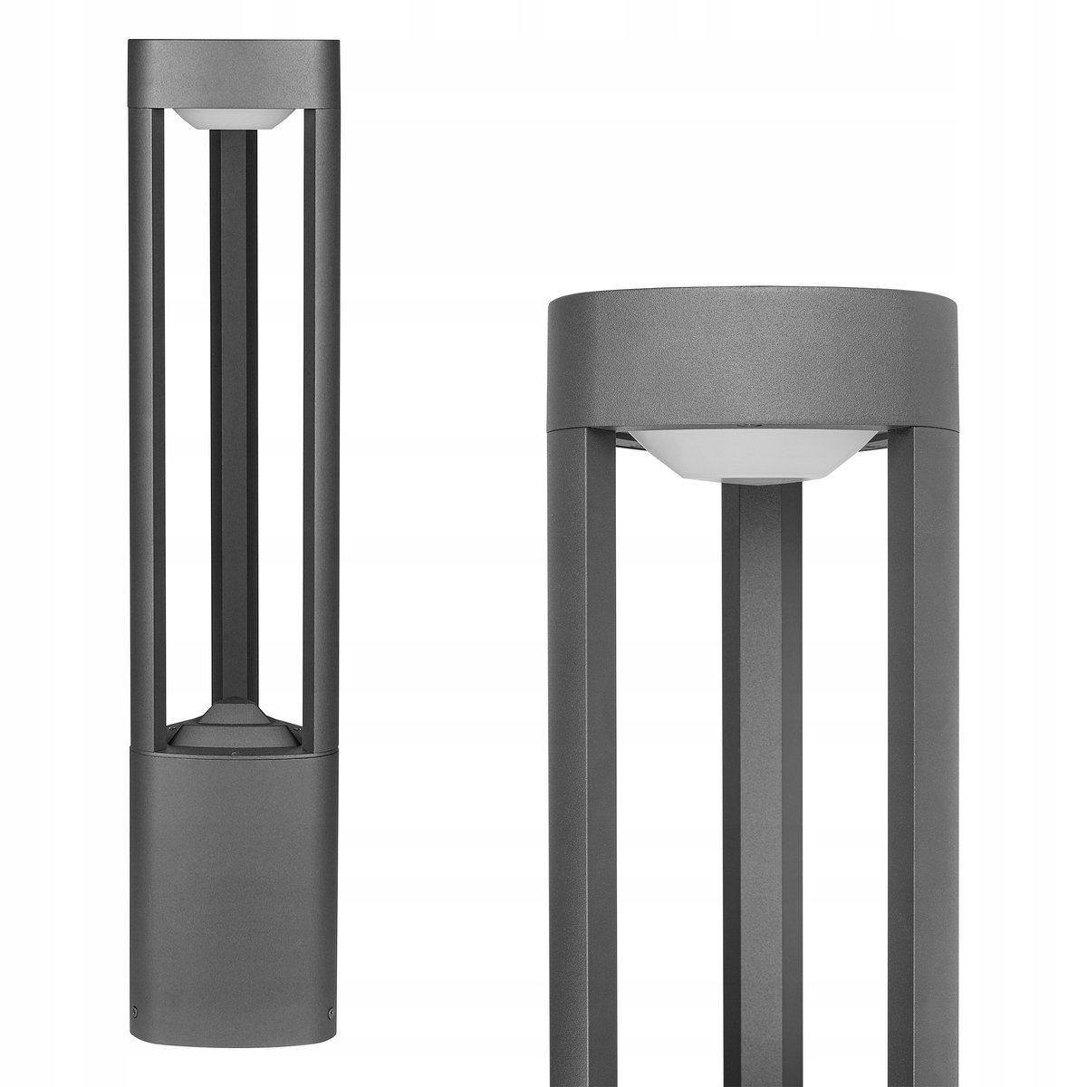 Inny producent Inny Producent Czarny Słupek Oświetleniowy Prostokąt Masterled Gx53 60 Cm