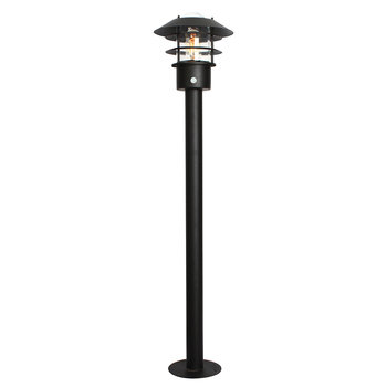 Słupek oświetleniowy z czujnikiem ruchu czarny E27 60W Helsingor Elstead - Elstead