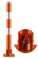 Słupek Parkingowy Na Kłódkę Metalowy 60 cm Blokada Parkingowa Zamiennik/inny