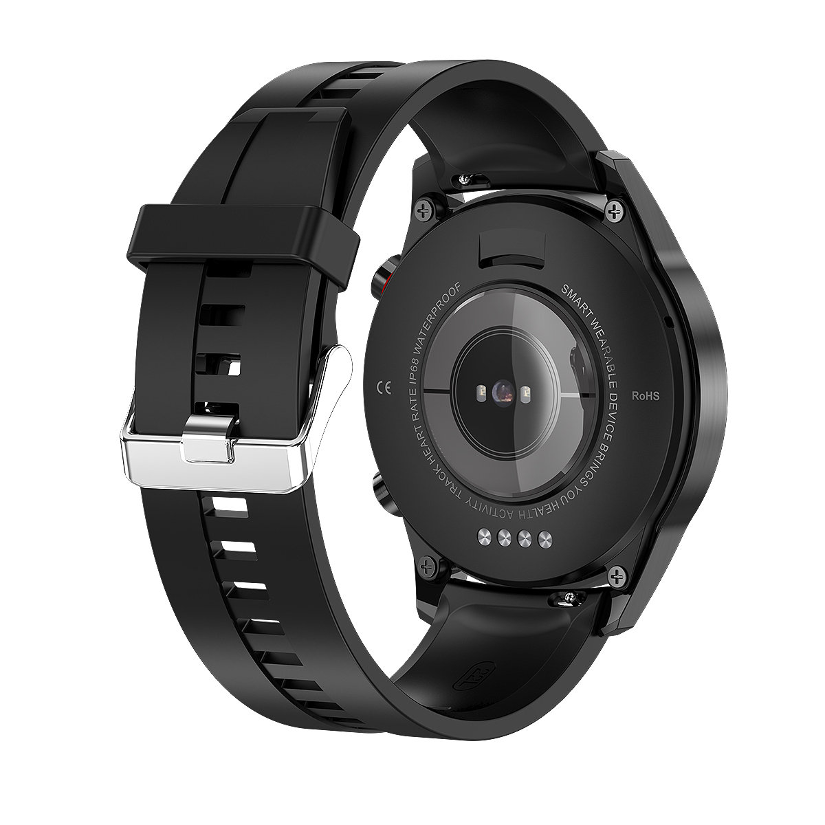Zdjęcia - Pasek do smartwatcha / smartbanda Promis SM40 PSC , Pasek silikonowy czarny  (metalowa sprzączka, szeroki)