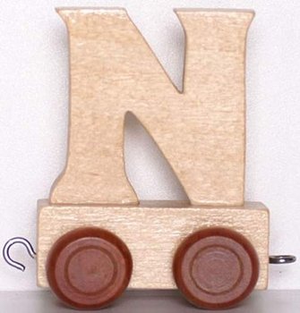 Small Foot Design, Wagonik z literą N Alfabet - Small Foot Design