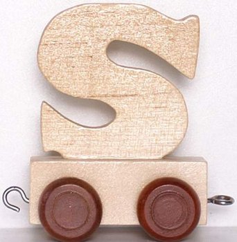 Small Foot Design, Wagonik z literą S Alfabet - Small Foot Design