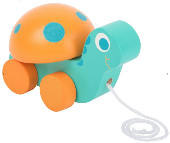 Small Foot Design, zabawka do ciągnięcia Żółw Fappy