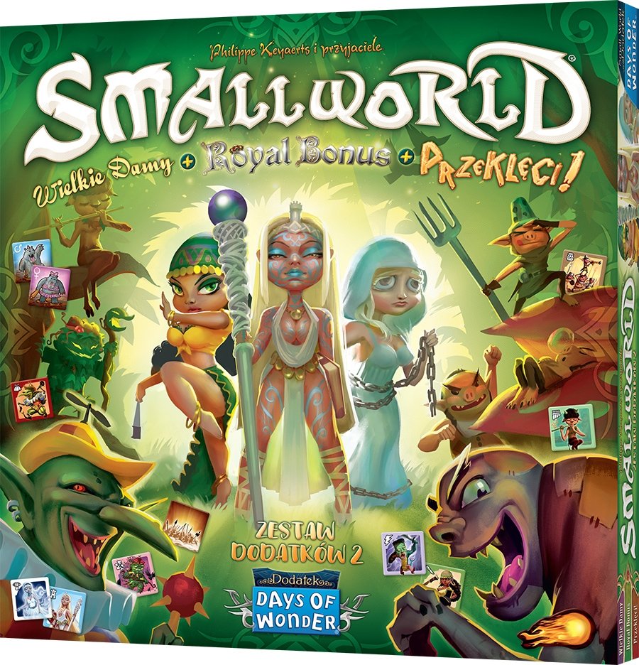 Small World: Wielkie damy / Royal Bonus / Przeklęci!, gra strategiczna, Rebel, zestaw dodatków