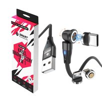 SMART HARDWARE KABEL MAGNETYCZNY 3W1 3A 1M CZARNY