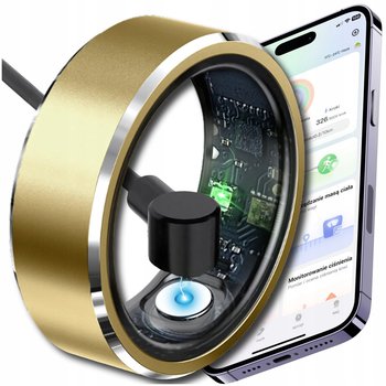 Smart Ring Inteligentny Pierścionek Tętno Ciśnienie Sen Sport Smartring - ZeeTech