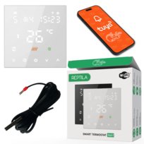 Smart Termostat do Ogrzewania Podłogowego Maty Grzewcze 16a Wifi Tuya Lcd Reptila R607 Biały