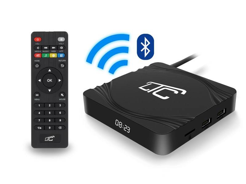 Smart TV BOX LTC Android 4K UltraHD WiFi Bluetooth - wbudowany