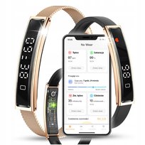 Smartband BT5.3 Opaska Sportowa Pulsometr Smart Bracelet Wodoodporna Kroki JG Smart