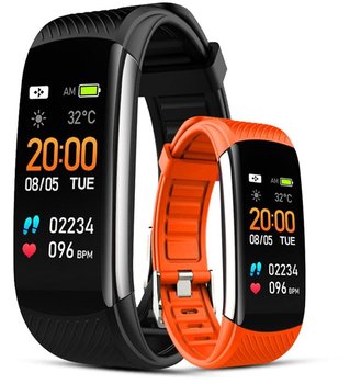 Smartband Giewont Czarny Gw200-9 + Pasek Pomarańczowy - GIEWONT