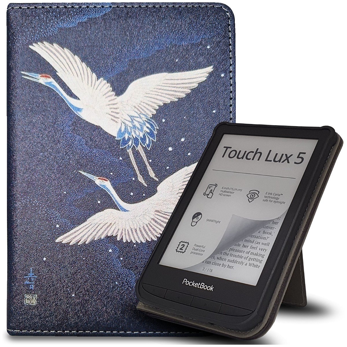 Zdjęcia - Etui na czytnik e-book PocketBook Smartcase Obudowa Etui -  Color / Touch Hd 3 / Lux 4 / Lux 5 