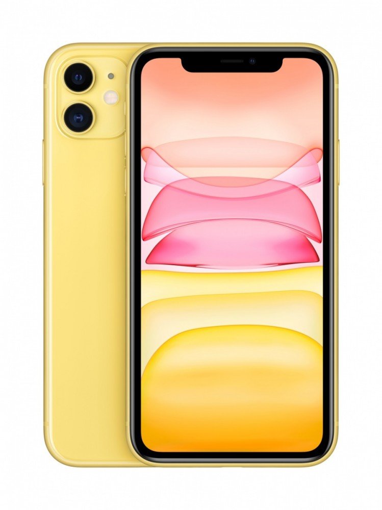 Smartfon Apple iPhone 11, 4/64 GB, żółty-Zdjęcie-0