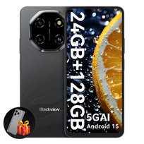 Smartfon Blackview SHARK 6 8GB/128GB 5000mAh 5G LTE Unisoc T820 120Hz Android 15 Czarny