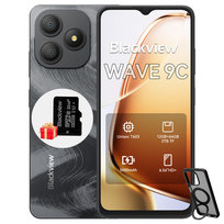 Smartfon Blackview WAVE 9C 4GB/64GB 5000mAh Unisoc T603 Android 15 Zestaw prezentowy Czarny
