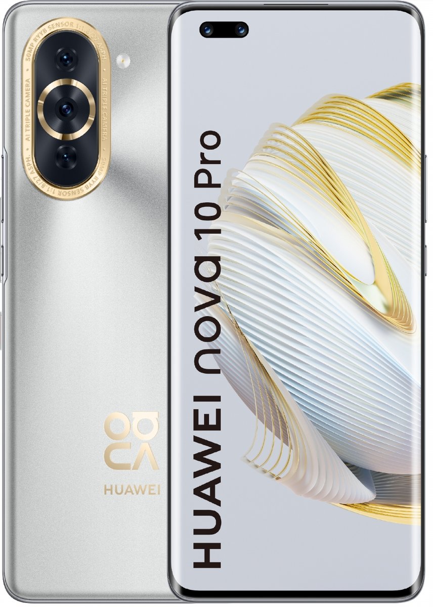 Smartfon Huawei Nova 10 Pro, 8/256 GB, srebrny - Huawei | Sklep EMPIK.COM