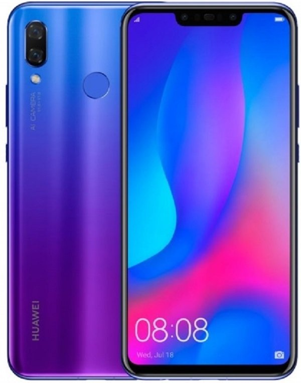 Smartfon Huawei Nova 3I, 4/128 GB, fioletowy