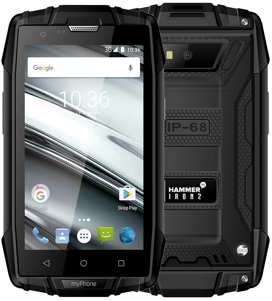 Smartfon MyPhone Iron II, 1/8 GB, czarny
