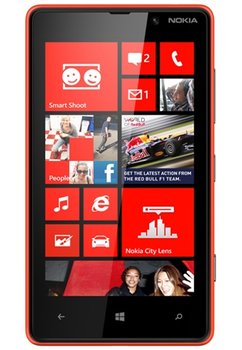 Smartfon Nokia Lumia 820, 8 GB, czerwony - Nokia
