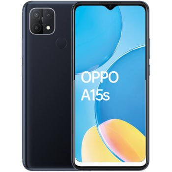 Smartfon Oppo A15s, 4/64 GB, czarny - Oppo