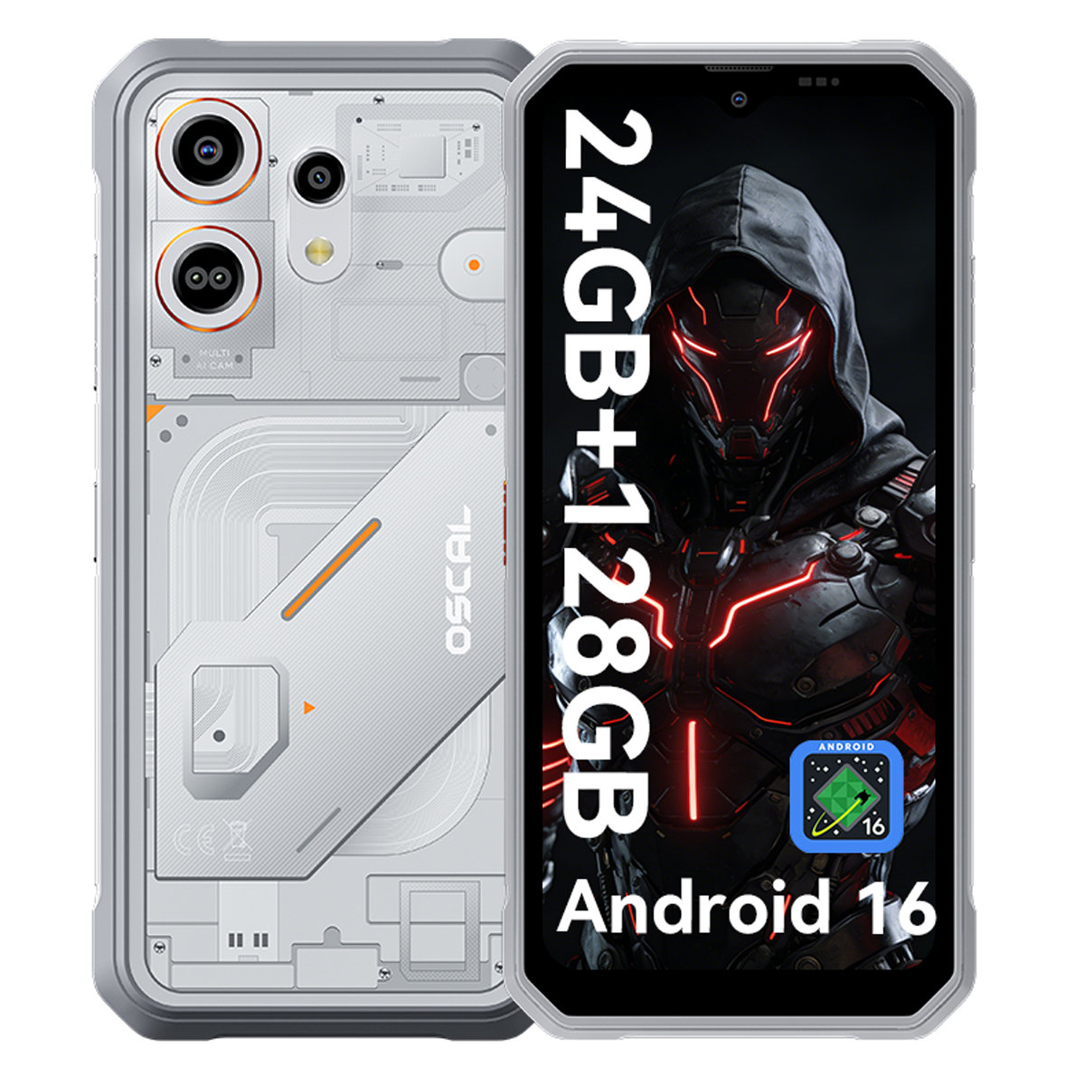 Smartfon OSCAL Marine 3 8GB/128GB 5000mAh MT6769V Wodoodporność