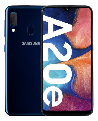 samsung a20e blue