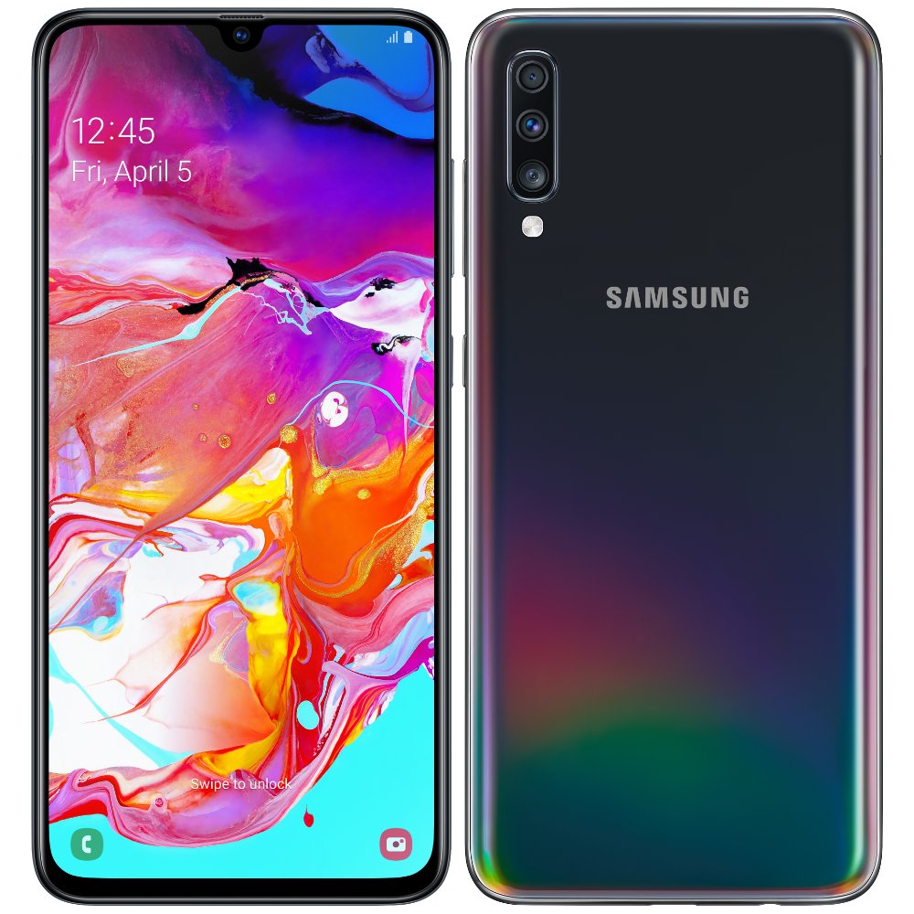Smartfon Samsung Galaxy A70, 6/128 GB, czarny